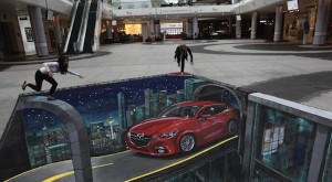 Mazda3 is eye-popping in London street art