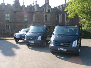 New Ford Transits head to Hampton Court Palace
