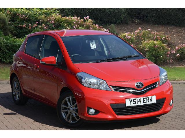 Red 14 Reg Toyota, Yaris With Only 14671 Miles, From £7995.00.